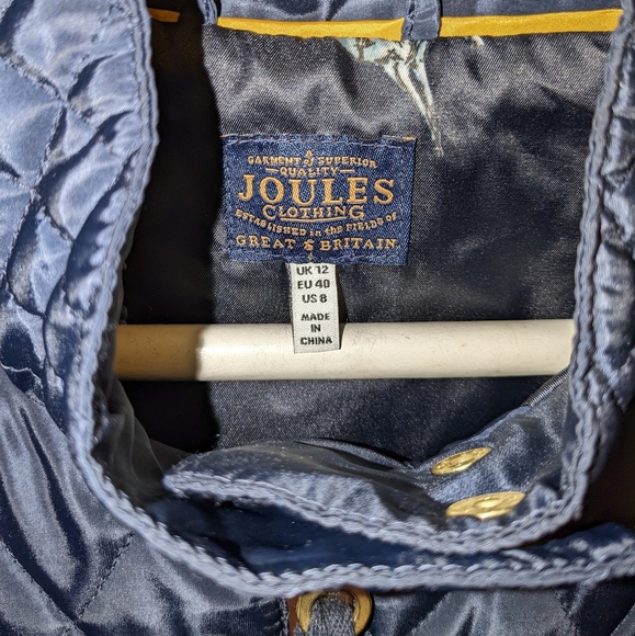 Joules Navy Quilted Braemer Vest Sz 8 - Picture 2 of 4